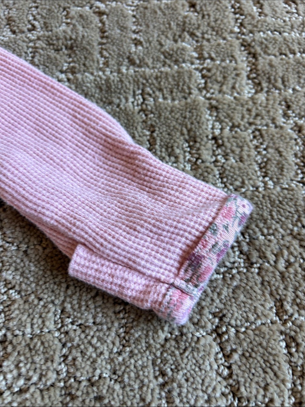 Carter's Light Pink Ribbed Footed One-Piece - Picture 3 of 5